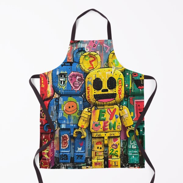 Artikelvorschau, Bunte Roboter-Street-Art-Graffiti - Urban Pop Art Digital Design Collection entworfen und verkauft von AnnDesignStudio.