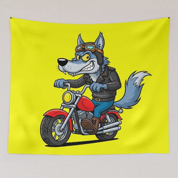 Item preview, Biker Wolf designed and sold by Sopilka.