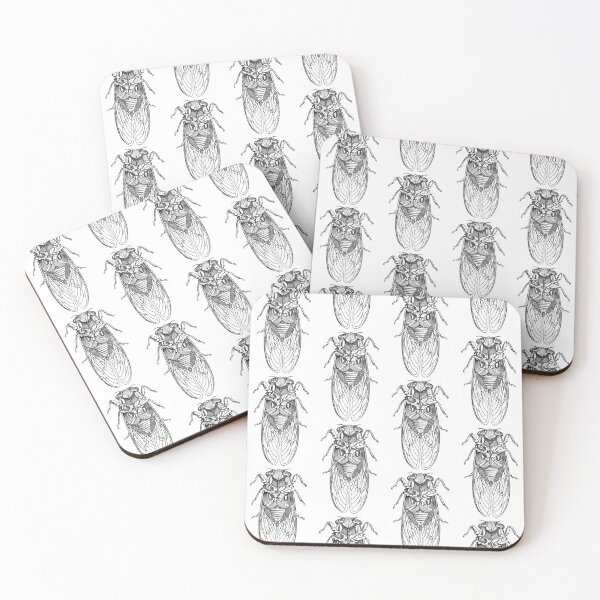Item preview, Cicada Illustration, Entomology Illustration designed and sold by HawthorneFlame.