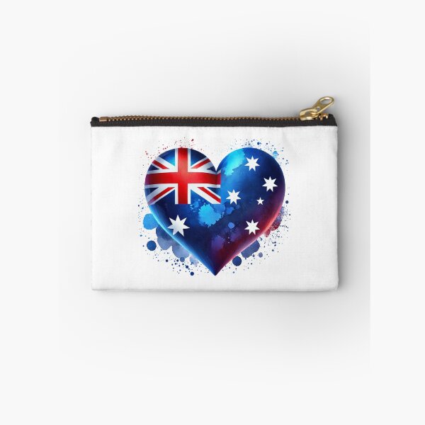 Item preview, Australia Heart Flag Watercolour Style designed and sold by FlagWardrobe.