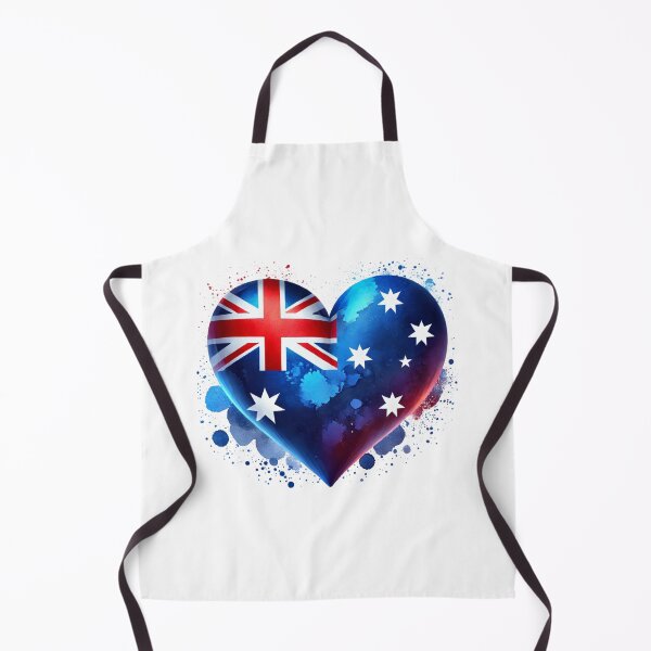 Item preview, Australia Heart Flag Watercolour Style designed and sold by FlagWardrobe.