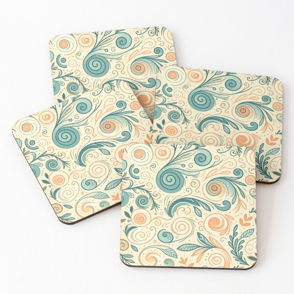 Item preview, Whimsical Swirls Pattern designed and sold by ArtFactoryAI.
