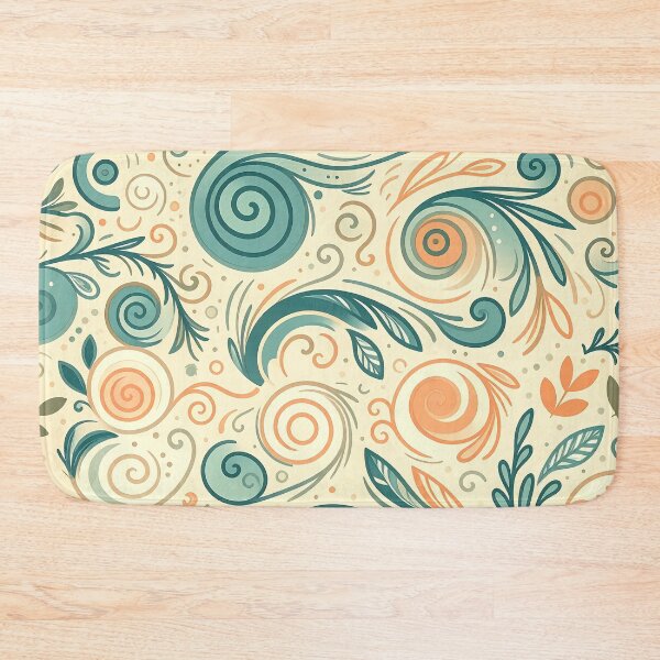 Item preview, Whimsical Swirls Pattern designed and sold by ArtFactoryAI.