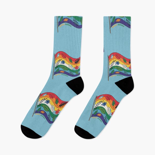 Item preview, Queer Nature - Vibrant Botanical Pride Flag designed and sold by asliberry.