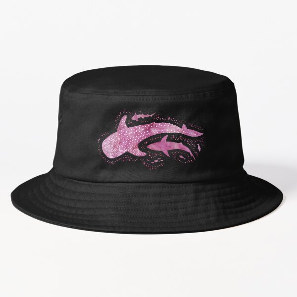 Aperçu de l'œuvre Aquarelle monochrome rose représentant un requin sur fond gris très foncé créée et vendue par adenaJ.