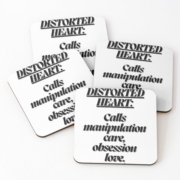 Item preview, Distorted heart calls manipulation care, obsession love. designed and sold by Finds.