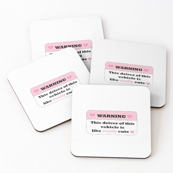 Item preview, Warning this driver of this vehicle is like really cute car sticker design designed and sold by Gracie_Designs.