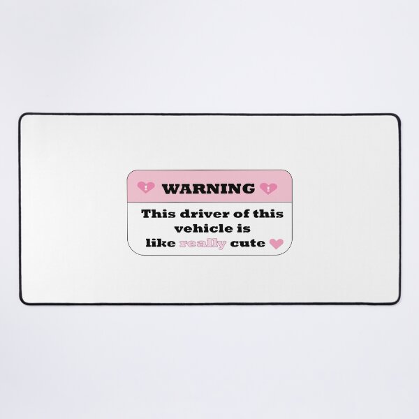 Item preview, Warning this driver of this vehicle is like really cute car sticker design designed and sold by Gracie_Designs.
