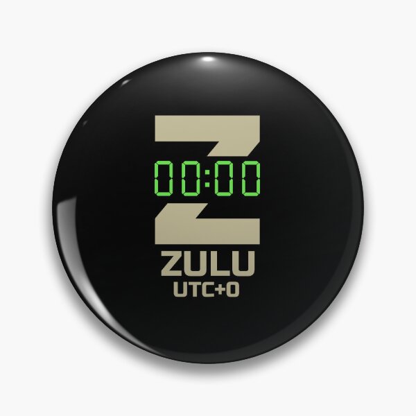 Item preview, Zulu Time Military UTC+0 Clock Graphic designed and sold by AnnSign.