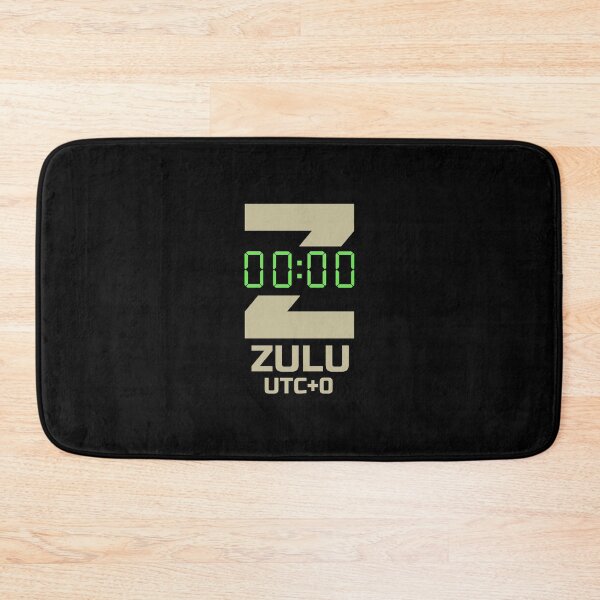 Item preview, Zulu Time Military UTC+0 Clock Graphic designed and sold by AnnSign.