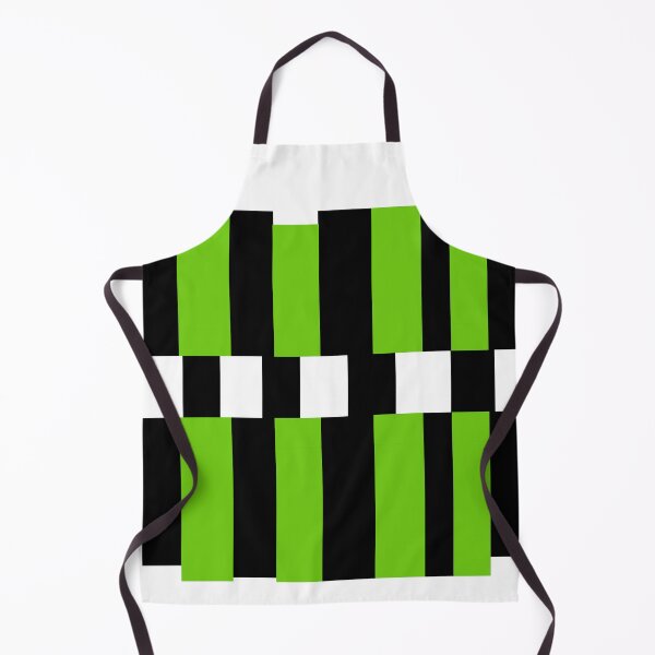 Item preview, Green Black Geometric Pattern – Bold Minimalist Techno Grid designed and sold by Caramelo streetwear.