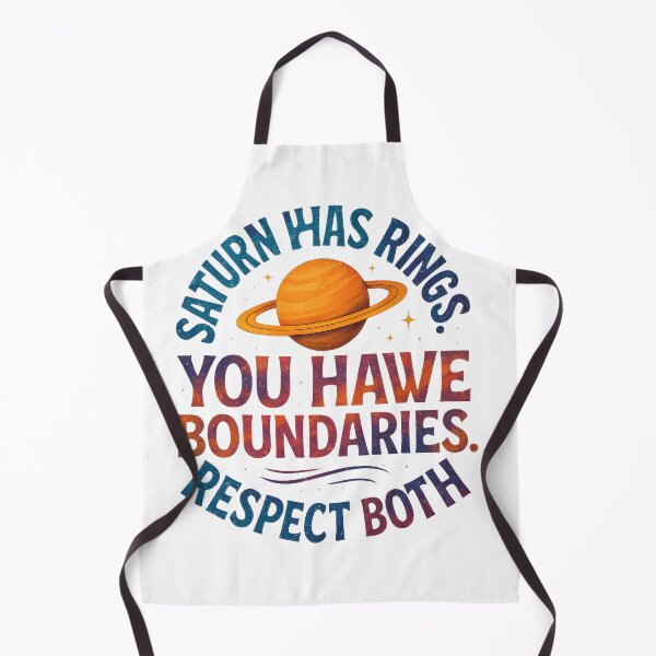 Item preview, Saturn Has Rings. You Have Boundaries. Respect Both. — Cosmic Quote Design designed and sold by OrbitOdyssey.