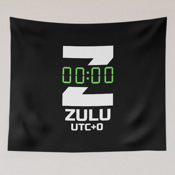 Item preview, Zulu Time UTC+0 – Tactical Digital Clock Design designed and sold by AnnSign.
