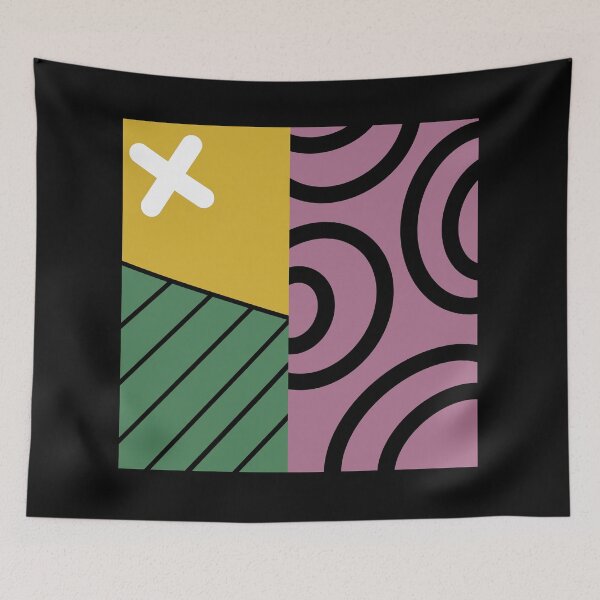 Item preview, Retro Memphis Mashup – Bold 90s Abstract Pattern designed and sold by Caramelo streetwear.