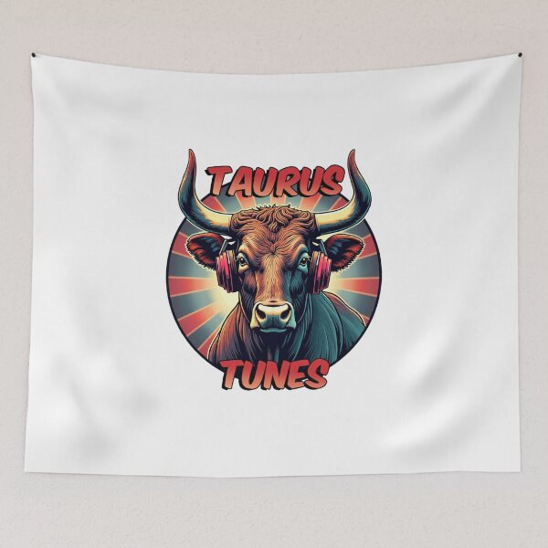 Item preview, Taurus with vintage headphone designed and sold by Visarut.