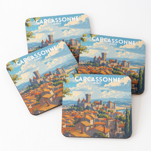 Item preview, Carcassonne France - Travel art designed and sold by Marciolini.