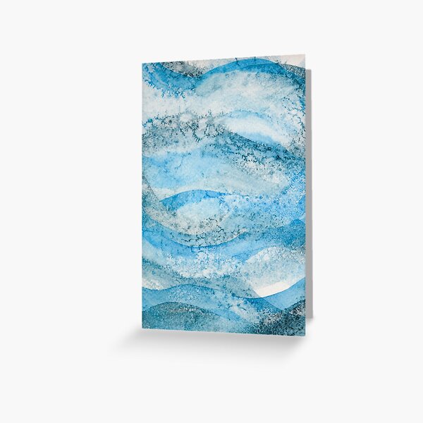 Item preview, Salty Watercolor Ocean Waves designed and sold by abstractsbyanna.