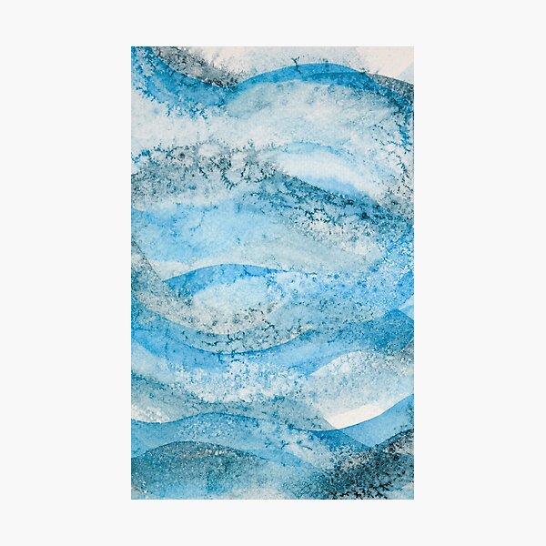 Item preview, Salty Watercolor Ocean Waves designed and sold by abstractsbyanna.