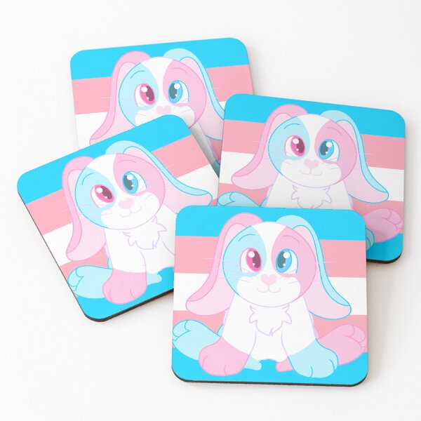 Item preview, ePetz Trans Pride Flag Bunny designed and sold by AzirSerinus.