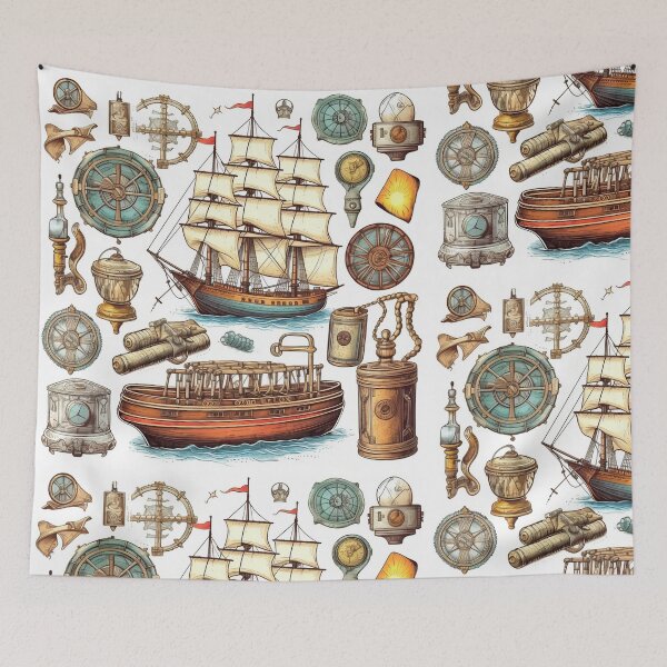 Item preview, Ships and Riggings...Available as cell phones cases,art prints,bags,puzzels,postcards,hats,dresses,t-shirts,kids clothes,back packs,socks,clocks,stickers,Etc. designed and sold by born30.