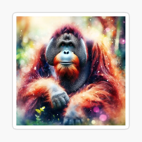 Item preview, Orangutan Art #7 | Great Apes Lovers designed and sold by ksgraphics222.