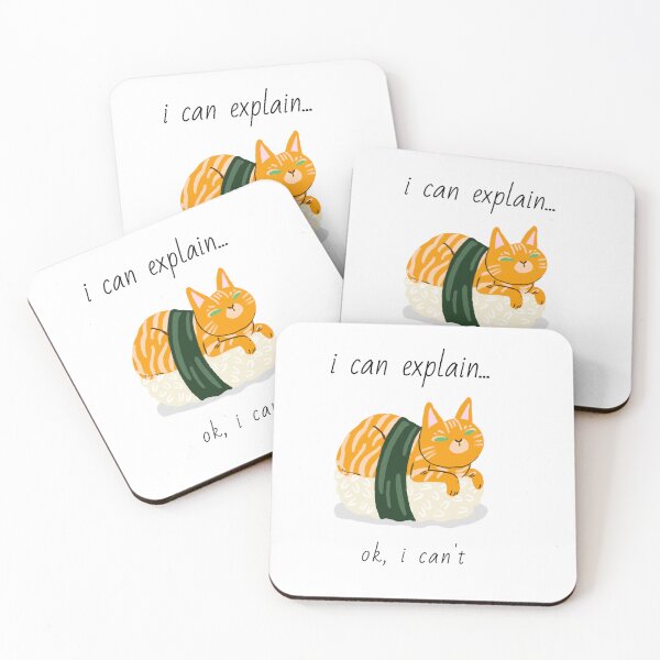 Item preview, Gato sushi te lo puedo explicar designed and sold by KrilexTEES.