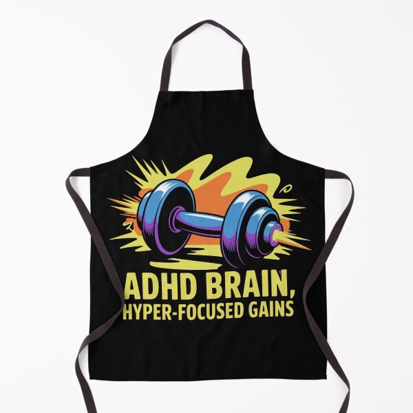 Artikelvorschau, ADHS-Gehirn, hyperfokussierte Fortschritte, ADHS-Fitness entworfen und verkauft von NoetherSym.
