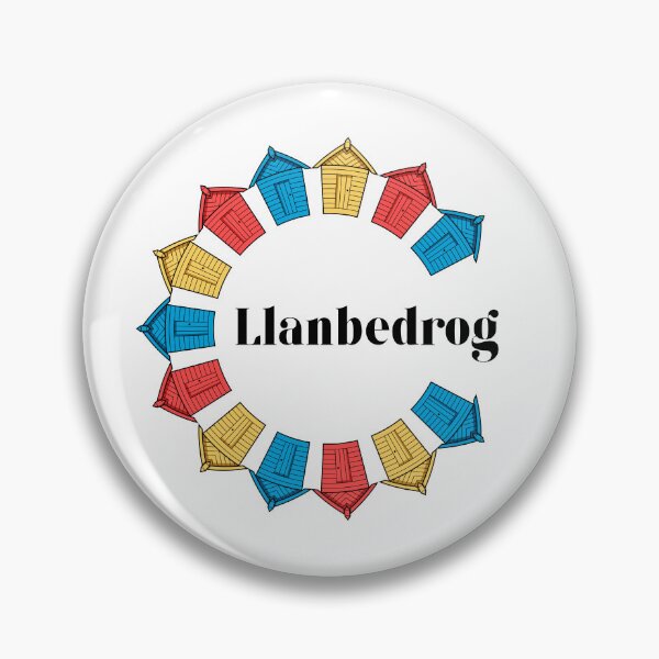 Item preview, Llanbedrog Beach Huts Circle – Colorful Coastal Wales Art designed and sold by Balasan.
