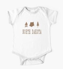 Camping North Dakota One Piece - Short Sleeve