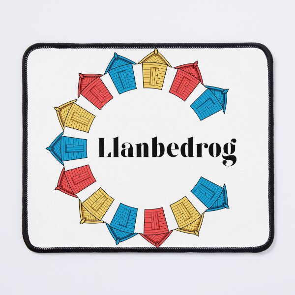Item preview, Llanbedrog Beach Huts Circle – Colorful Coastal Wales Art designed and sold by Balasan.