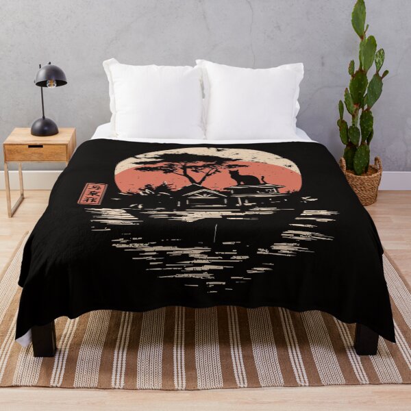 Item preview, Cat on Island at Dusk – Mystical Japanese Minimalism with Wabi-Sabi designed and sold by TuncGK.