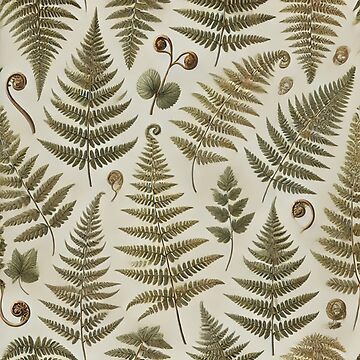 Aperçu de l'œuvre Motif de fougère nord-américaine sans couture de lingang