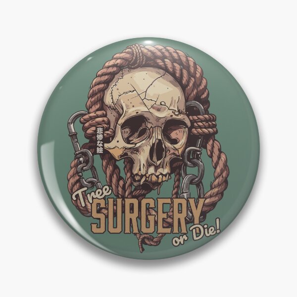 Item preview, Tree Surgery or Die! - Skull and Climbing Gear designed and sold by grimpicture.
