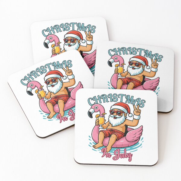 Item preview, Christmas in July Boys Kids Santa Flamingo Summer Xmas Vibes designed and sold by Merchrise.