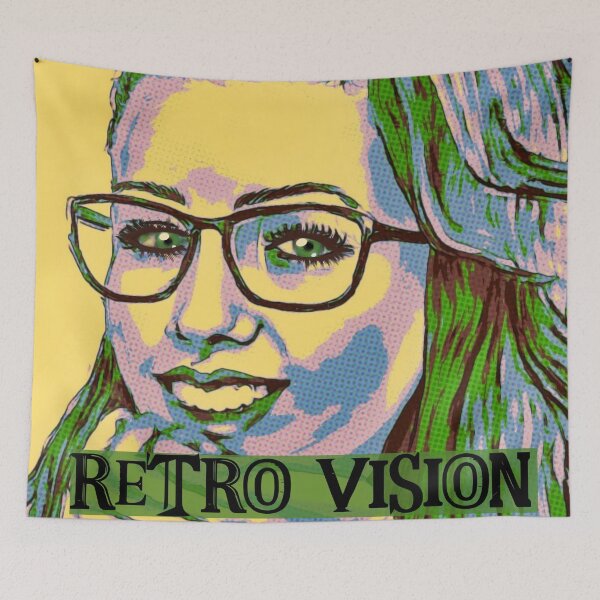 Item preview, Pop Art Portrait in Halftone – Retro Vision designed and sold by gleefulme.
