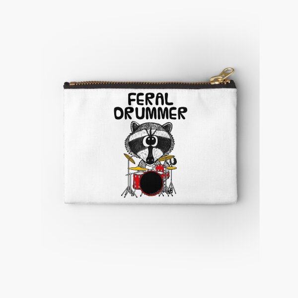 Item preview, Feral Drummer, Raccoon Drums Drum Teacher Musician Funny designed and sold by doodlerob.