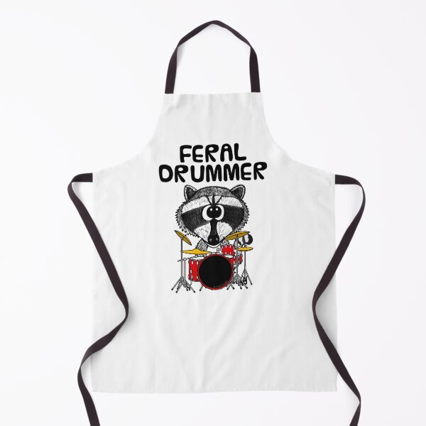 Item preview, Feral Drummer, Raccoon Drums Drum Teacher Musician Funny designed and sold by doodlerob.