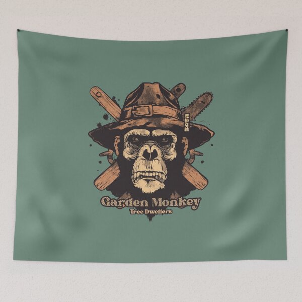 Item preview, Garden Monkey - Tree Dwellers, Angry Chimp designed and sold by grimpicture.