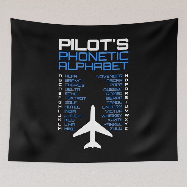Item preview, Modern Aviation Code Design with Phonetic Alphabet designed and sold by AnnSign.