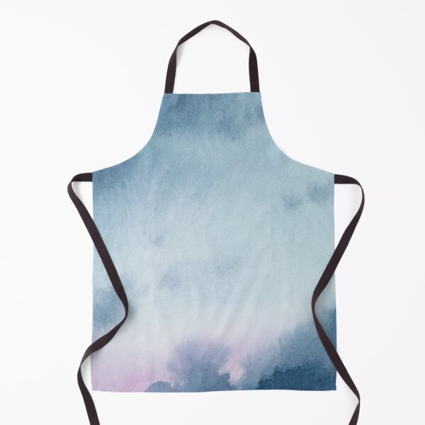Item preview, Soft blue sunset watercolor painting designed and sold by Ellen Wilberg.