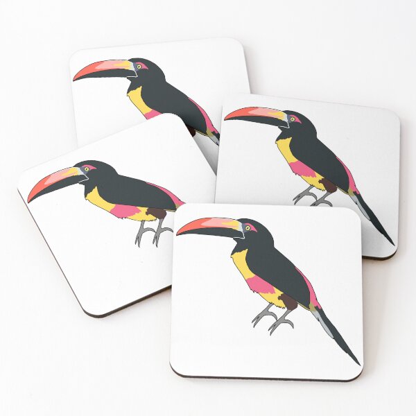 Item preview, Fiery Billed Aracari designed and sold by Leapingdoe.