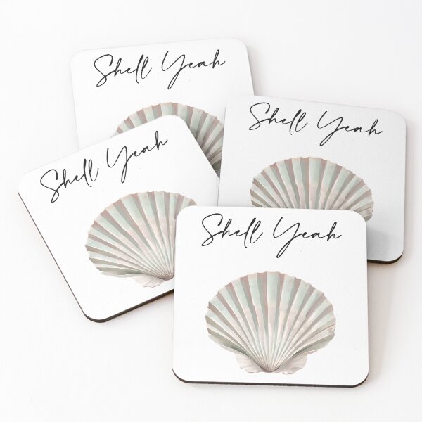 Item preview, Shell Yeah | Pastel Seashell Beachy Design designed and sold by ClarkCreativeUS.