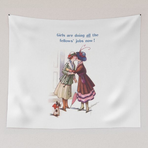 Item preview, girls are doing all the fellows jobs now designed and sold by InkTheCrow.