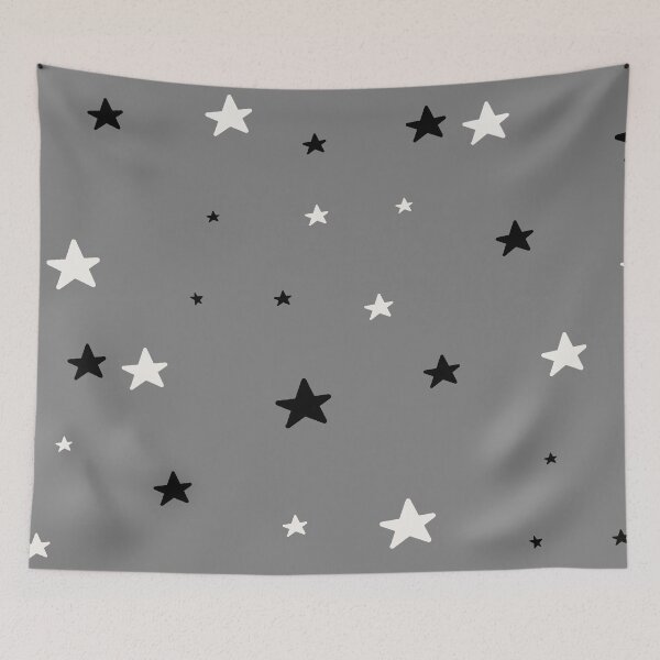 Item preview, White Black Stars designed and sold by Leapingdoe.