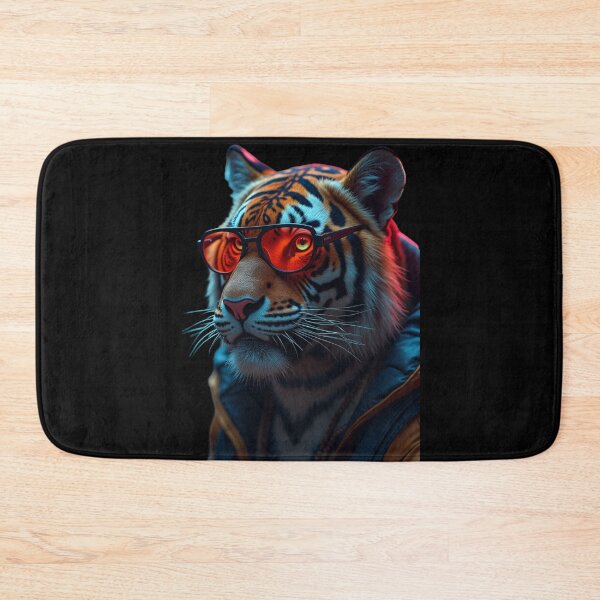 Item preview, Cyberpunk Tiger with Red Glasses designed and sold by Mendzmeile.