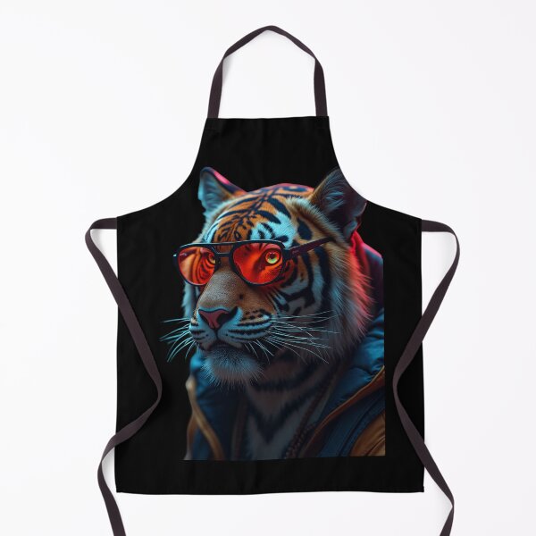Item preview, Cyberpunk Tiger with Red Glasses designed and sold by Mendzmeile.
