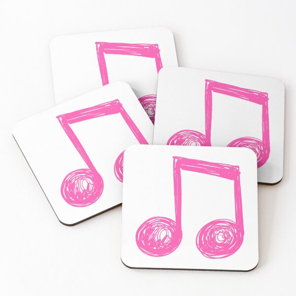 Item preview, Pink Scribbled Music Note Illustration Cute Artistic Design designed and sold by Blueprint&co.
