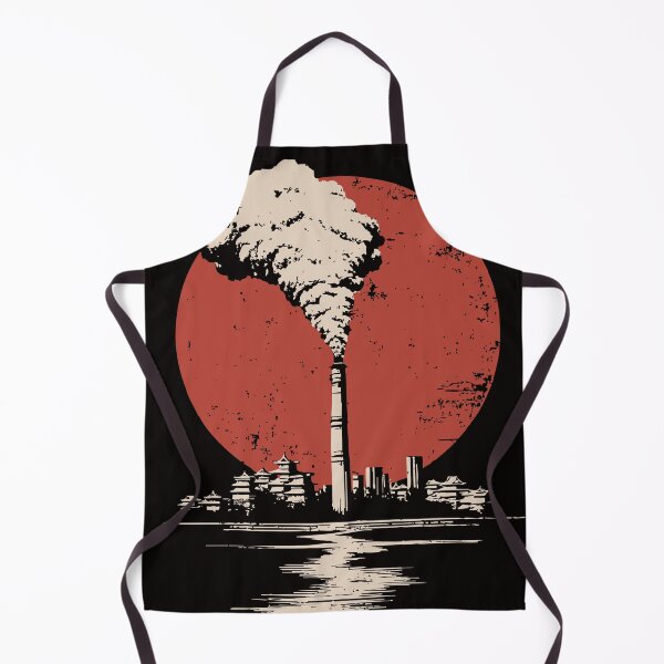Item preview, Industrial Sunset – Factory Smoke with Wabi-Sabi Urban Decay designed and sold by TuncGK.
