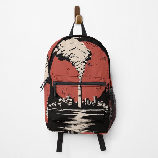 Item preview, Industrial Sunset – Factory Smoke with Wabi-Sabi Urban Decay designed and sold by TuncGK.