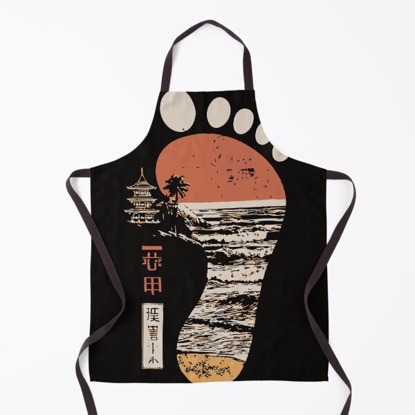 Item preview, Footprint Over Japan – Wabi-Sabi Coastal Minimalism designed and sold by TuncGK.